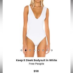 Keep It Sleek Bodysuit in White
Free People